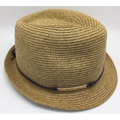 Lot Of 3 New MERONA Natural Color Fedora Hat Hats  Fashion (RF541)  eb-35439835